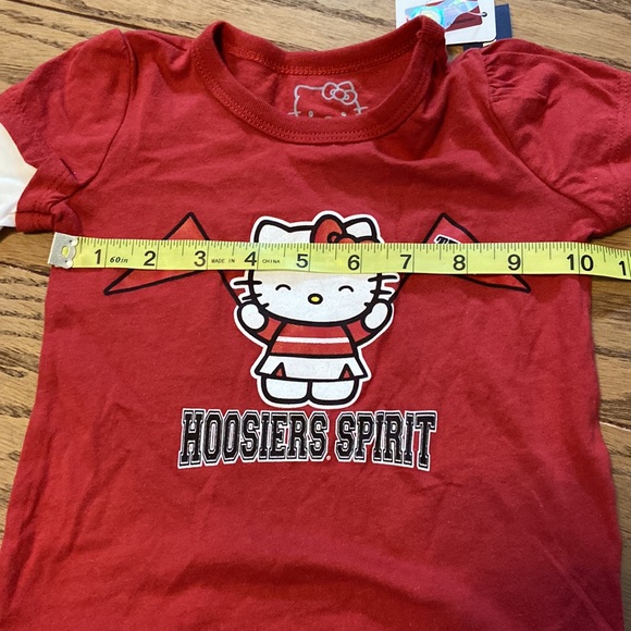 NWT ~ Old Navy HELLO KITTY Indiana Hoosiers Spirit L/S T-Shirt ~ 12-18 months - Picture 4 of 8